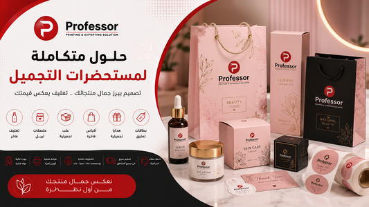 حلول الطباعة والتغليف لمستحضرات التجميل والعناية بالبشرة في مصر - البروفيسور للطباعة والدعاية والإعلان