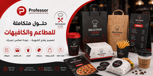حلول الطباعة والدعاية للمطاعم والكافيهات في مصر - البروفيسور للطباعة والدعاية والإعلان