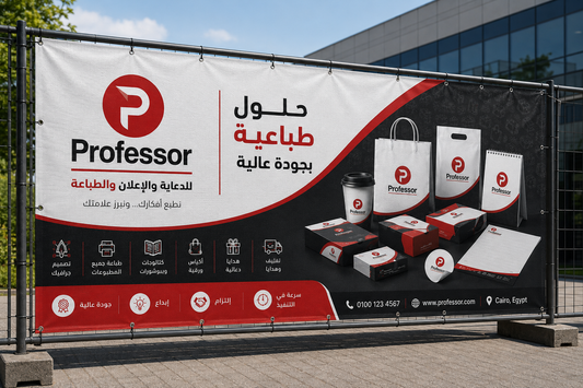 طباعة البنرات والرول أب في مصر - البروفيسور للطباعة والدعاية والإعلان